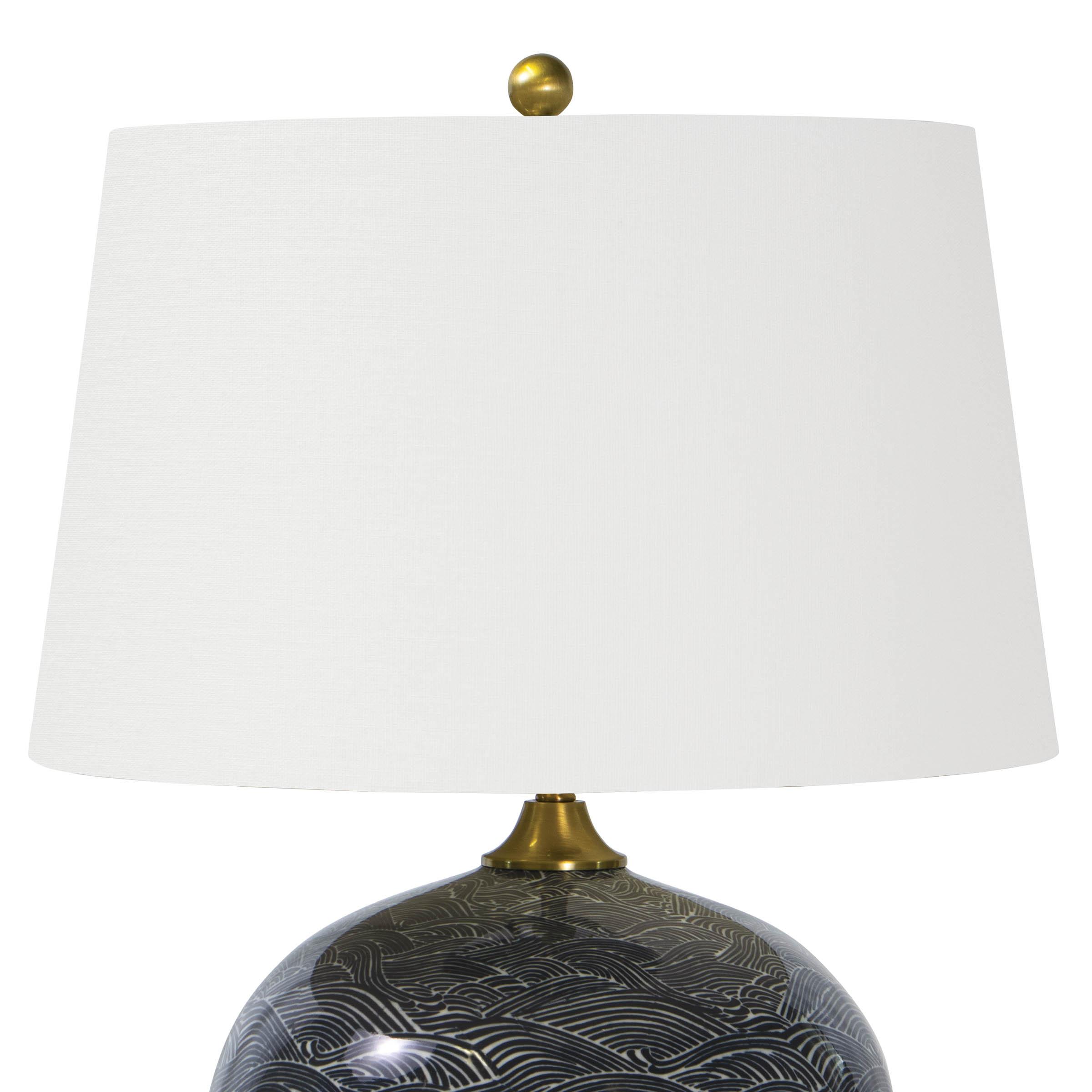 Harbor Ceramic Table Lamp | Black