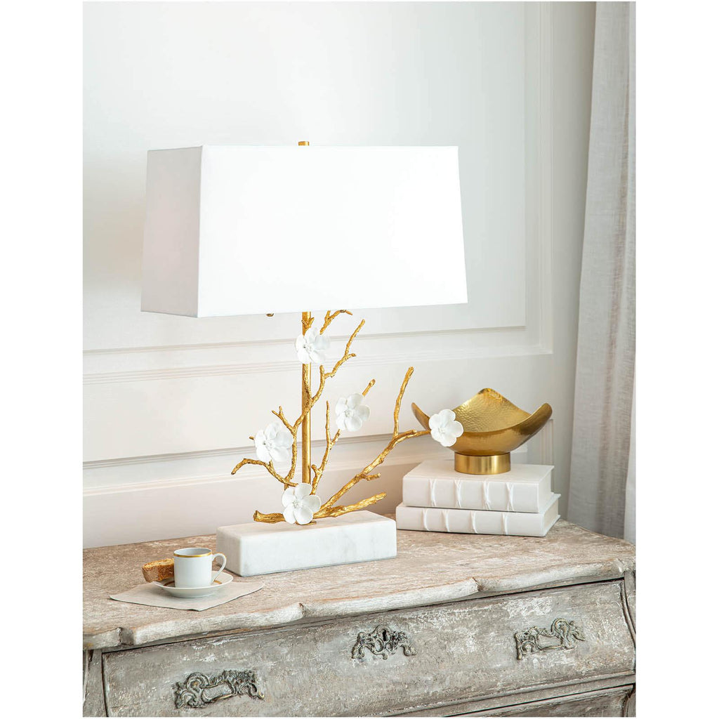 Cherise Horizontal Table Lamp | Gold