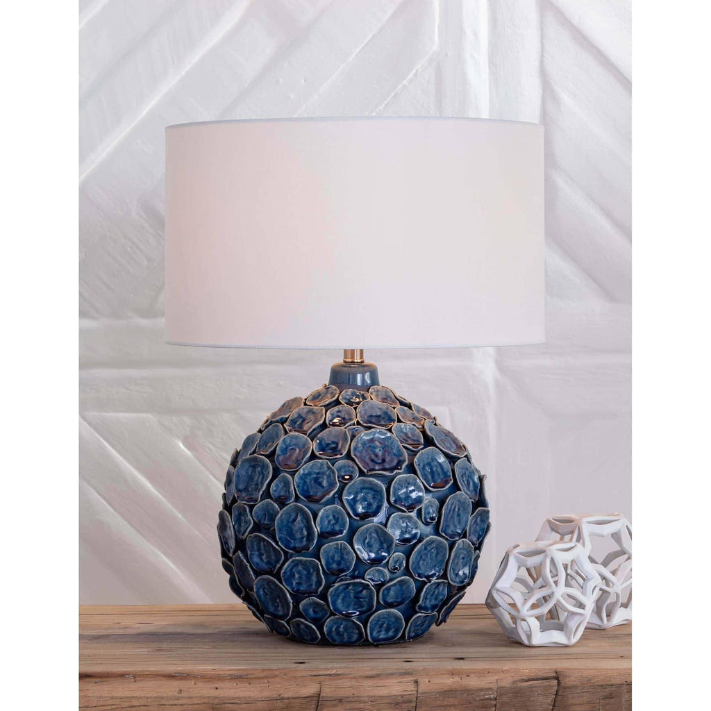 Lucia Ceramic Table Lamp | Blue
