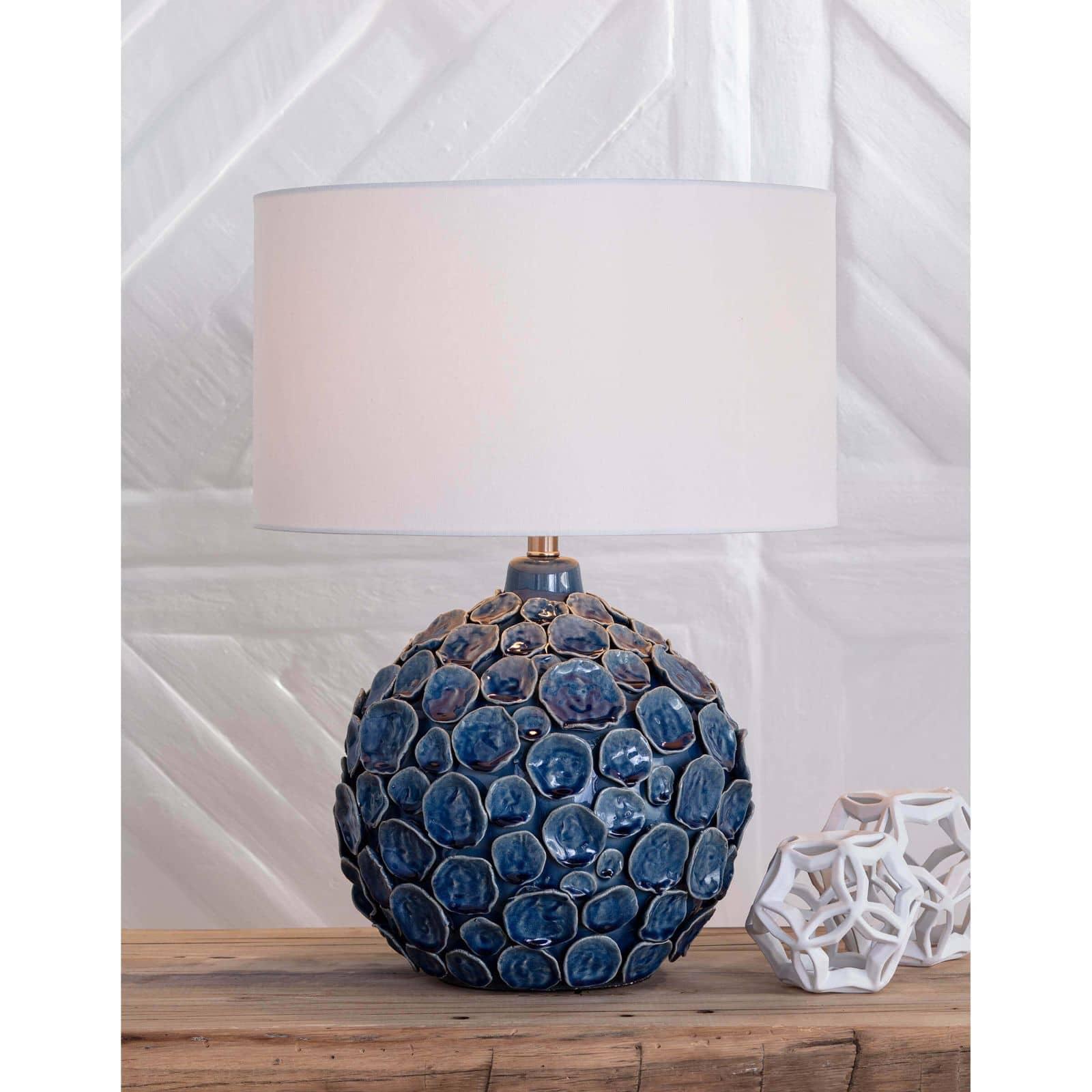Lucia Ceramic Table Lamp | Blue