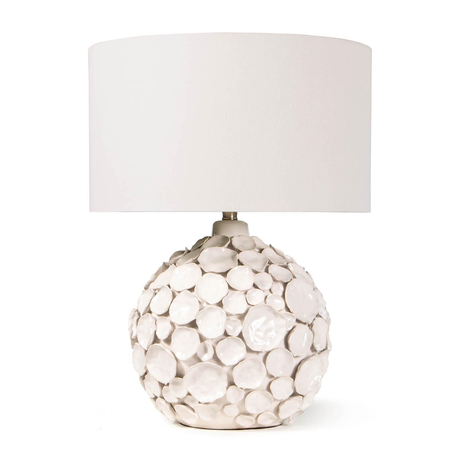 Lucia Ceramic Table Lamp | White