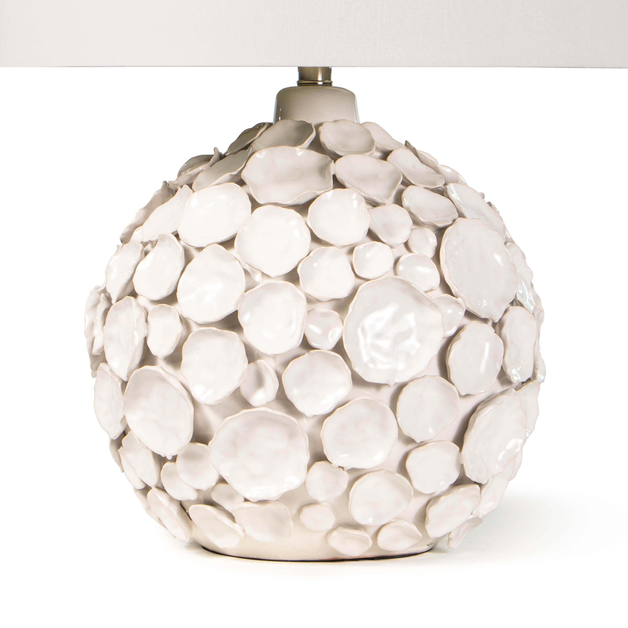 Lucia Ceramic Table Lamp | White