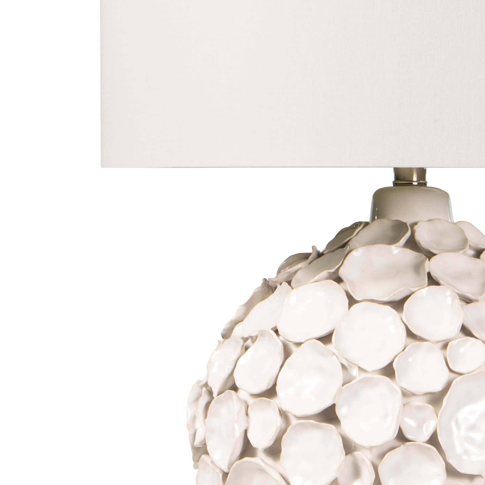 Lucia Ceramic Table Lamp | White