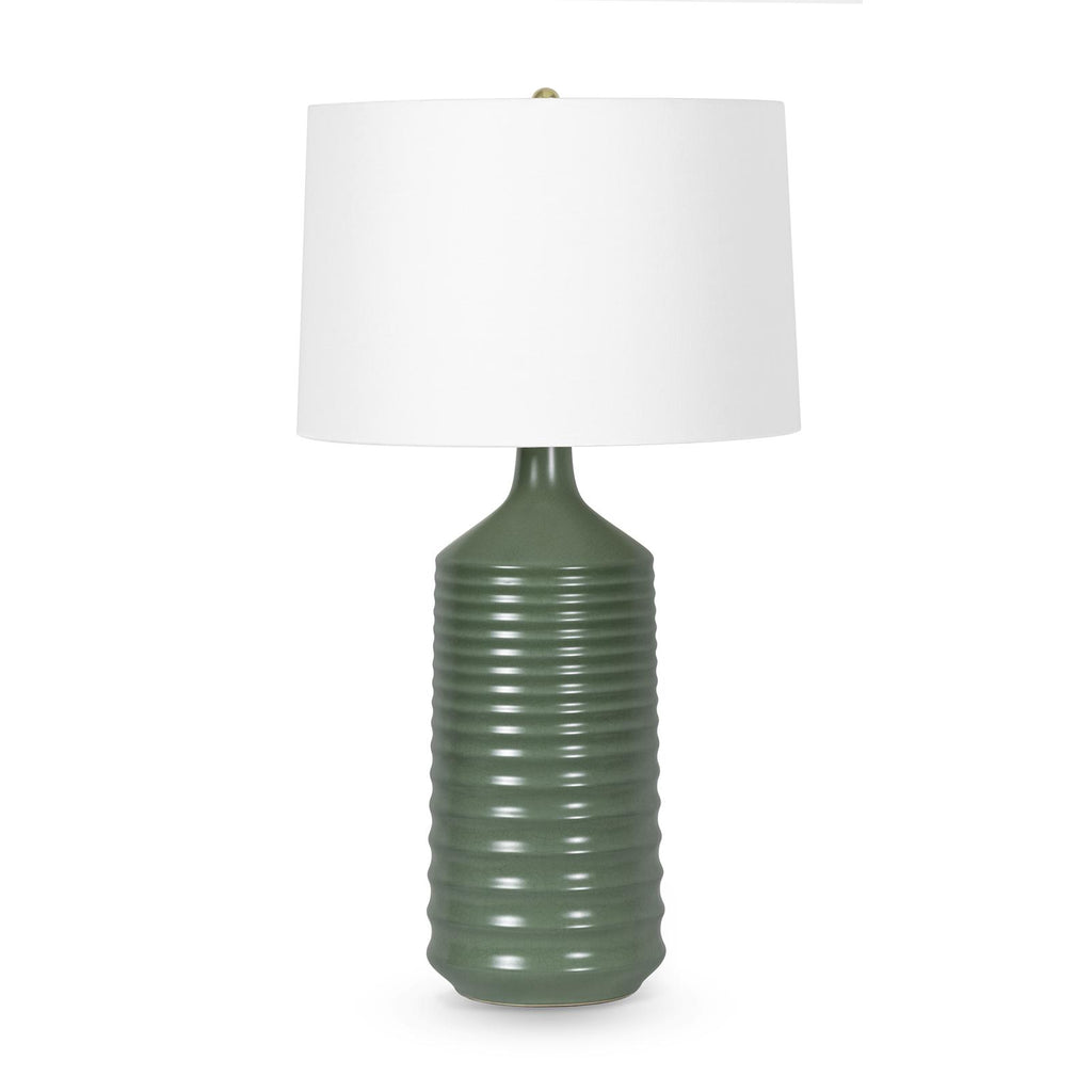 Temperance Ceramic Table Lamp | Olive