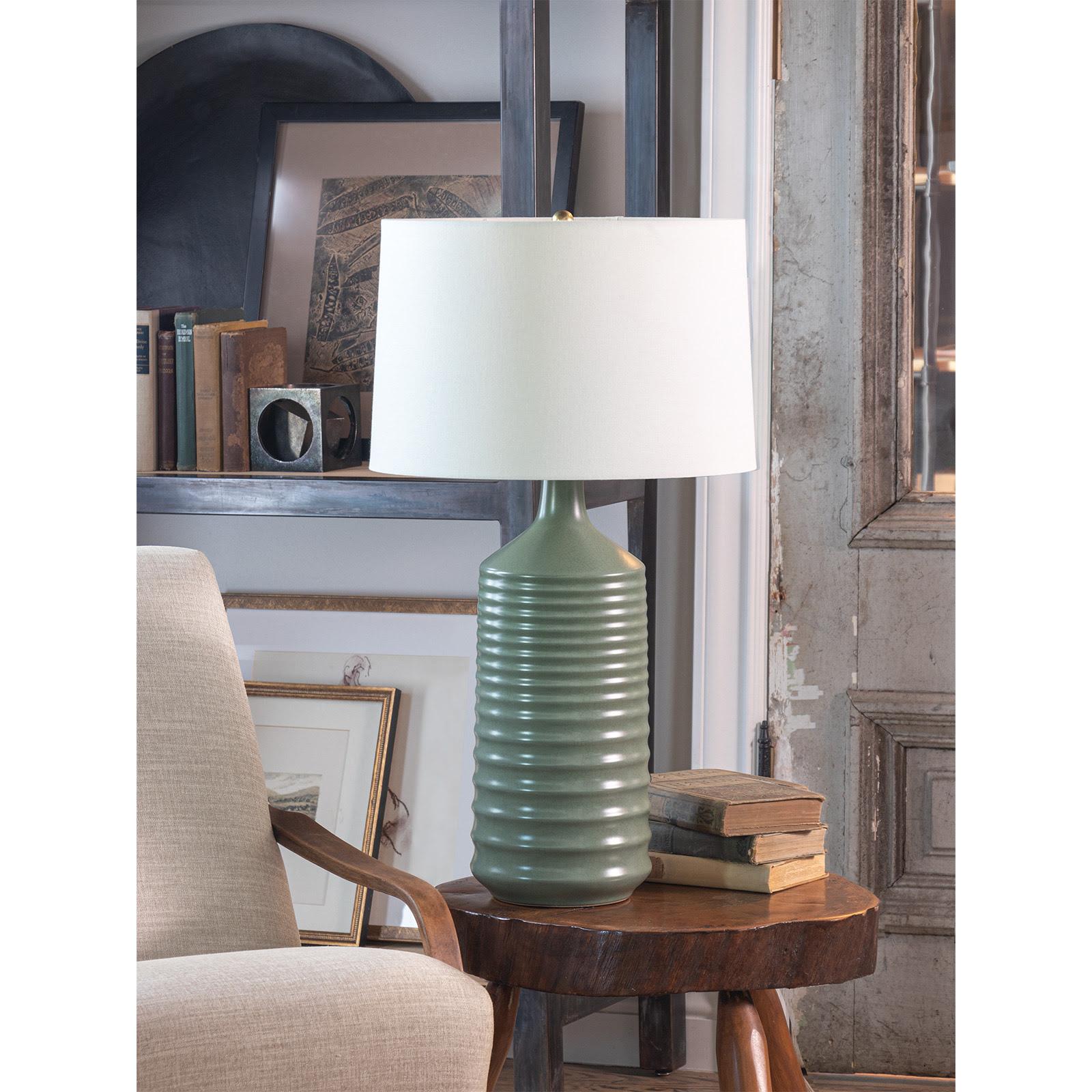 Temperance Ceramic Table Lamp | Olive