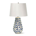 Cassia Chevron Table Lamp | Blue