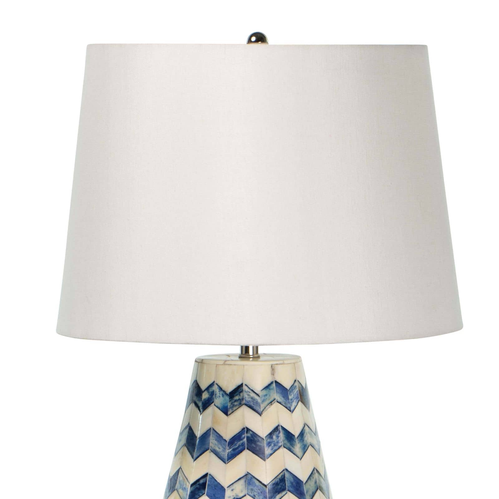 Cassia Chevron Table Lamp | Blue