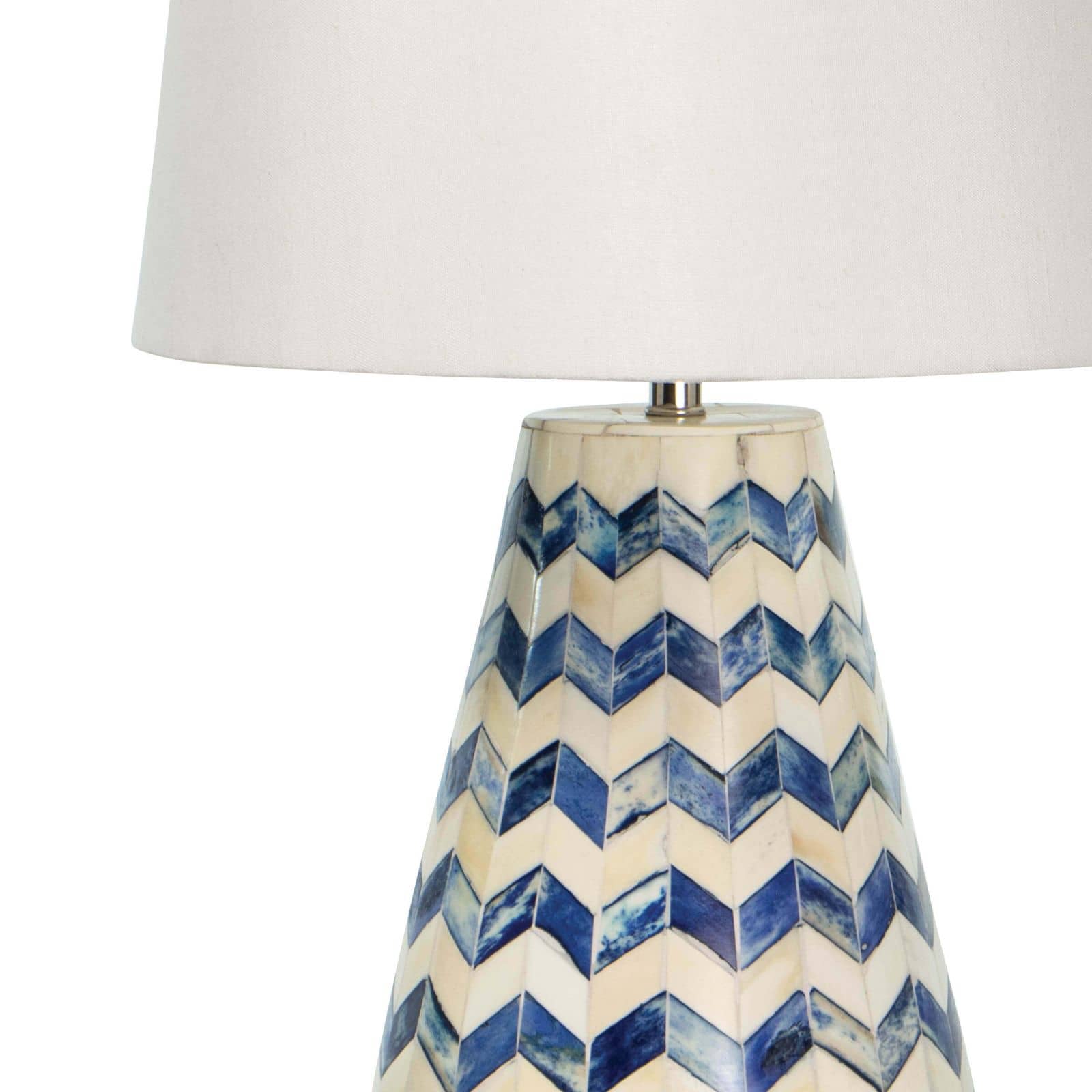 Cassia Chevron Table Lamp | Blue