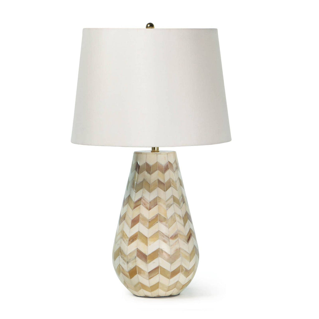 Cassia Chevron Table Lamp | Natural