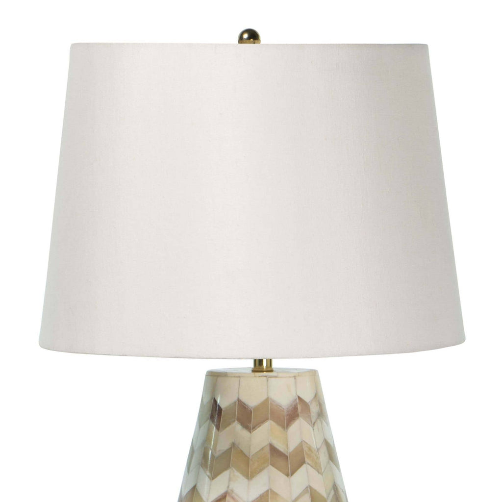 Cassia Chevron Table Lamp | Natural