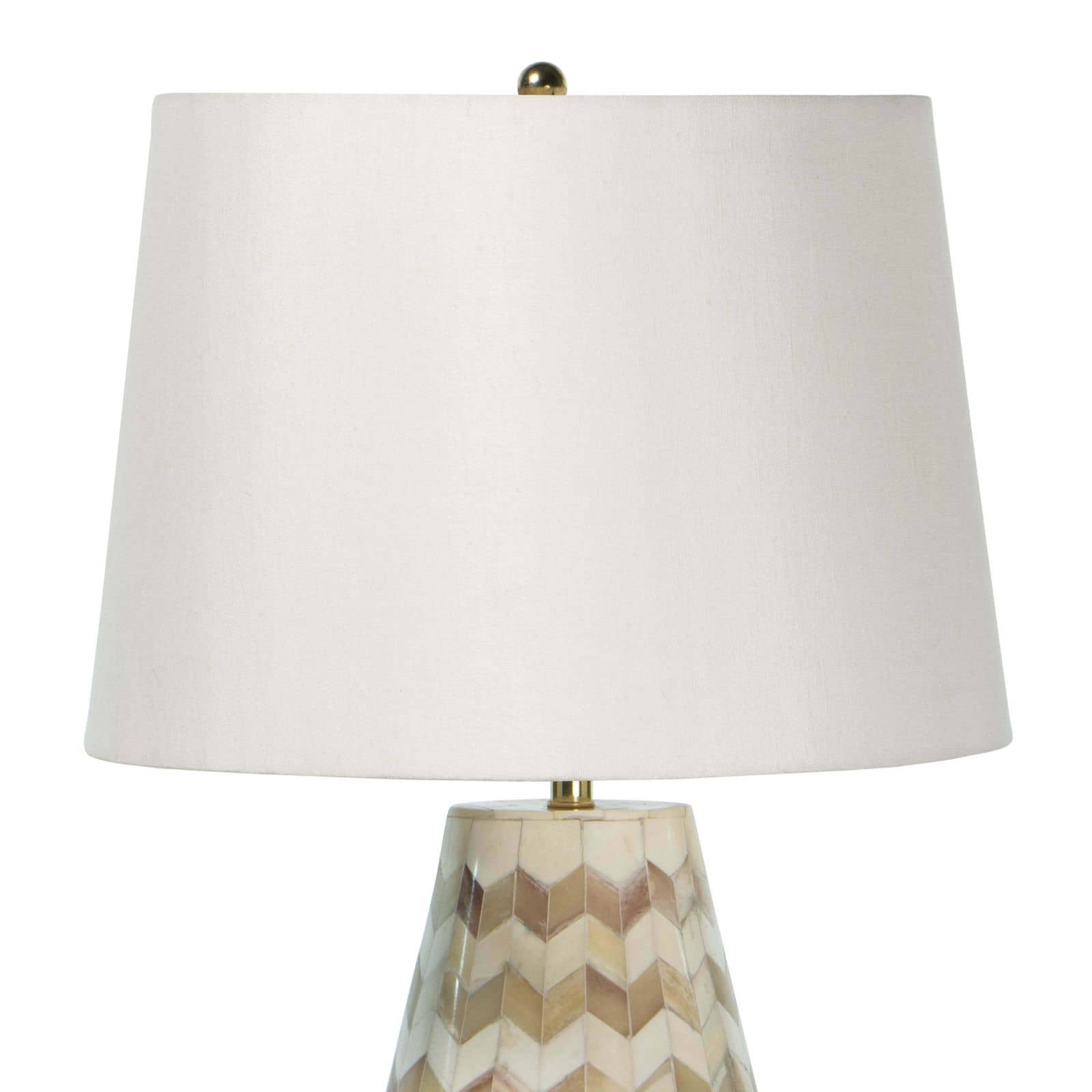Cassia Chevron Table Lamp | Natural