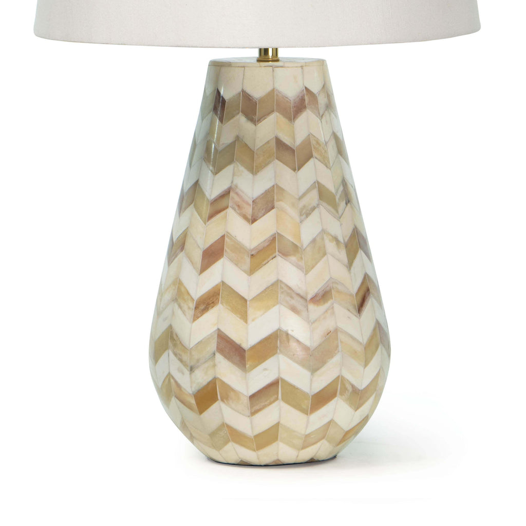 Cassia Chevron Table Lamp | Natural