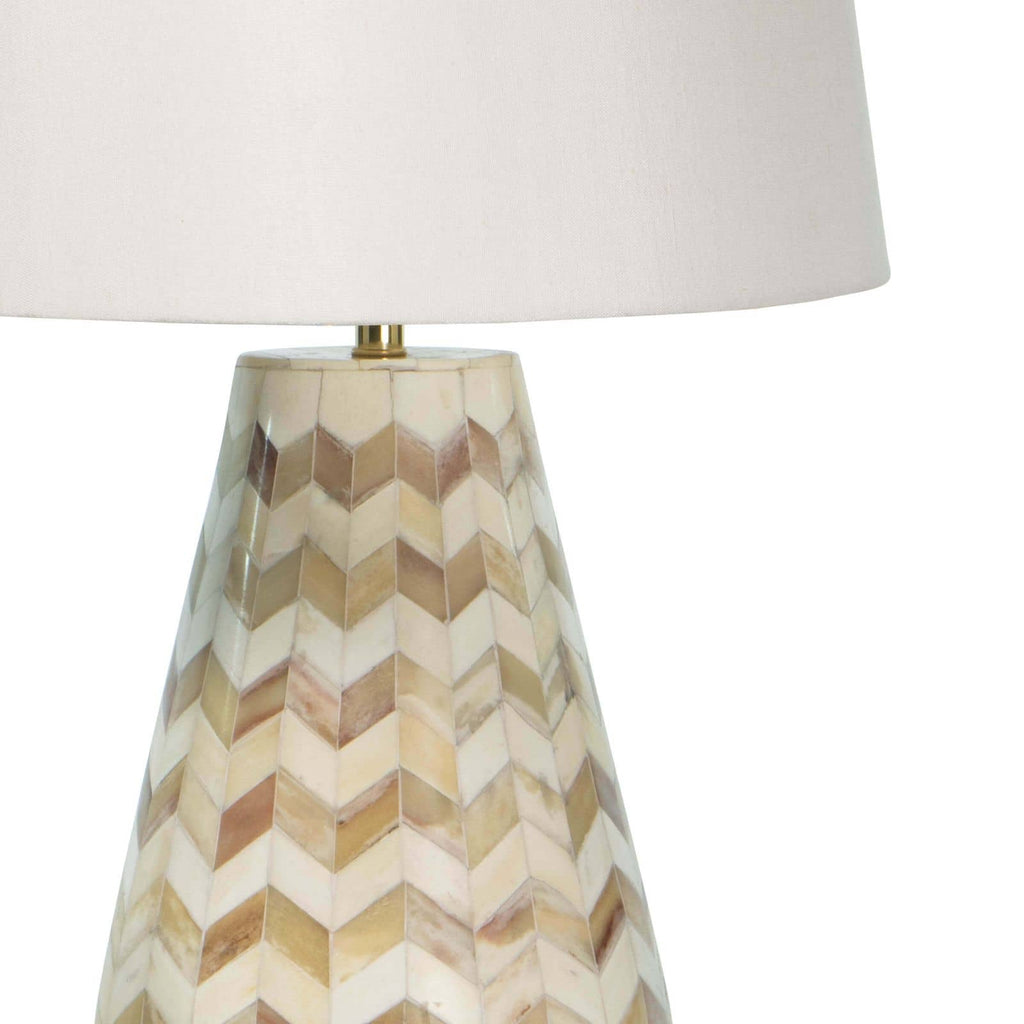 Cassia Chevron Table Lamp | Natural