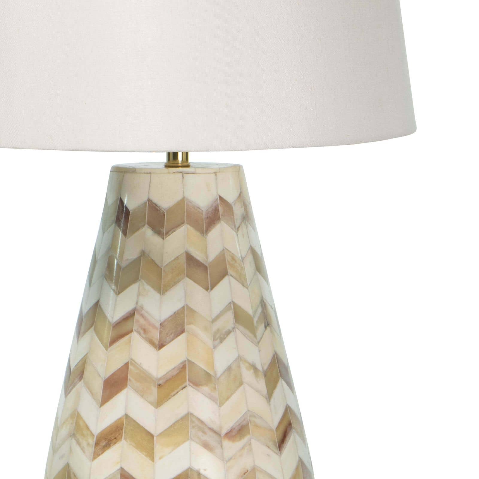 Cassia Chevron Table Lamp | Natural