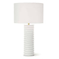 Nabu Metal Column Table Lamp | White