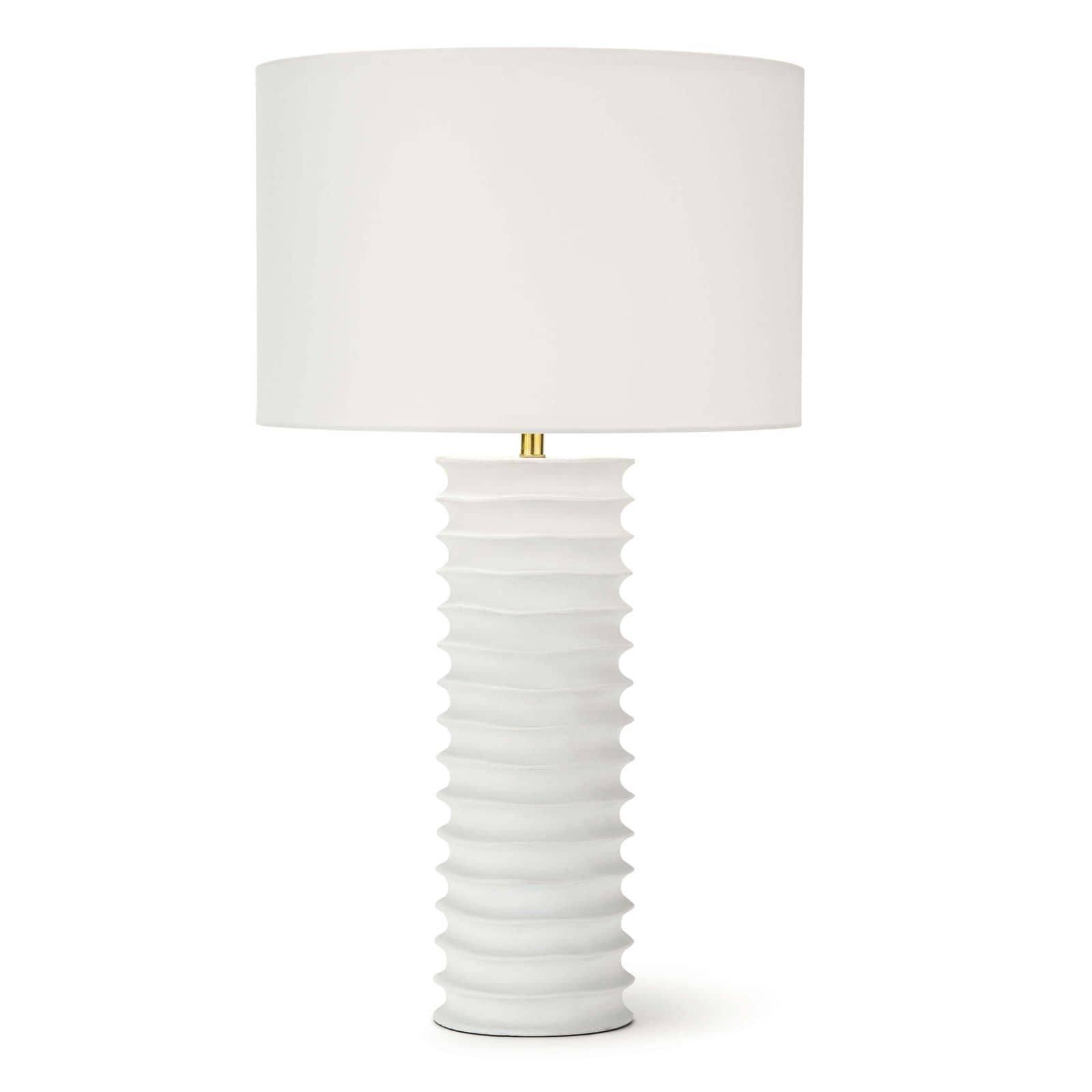 Nabu Metal Column Table Lamp | White