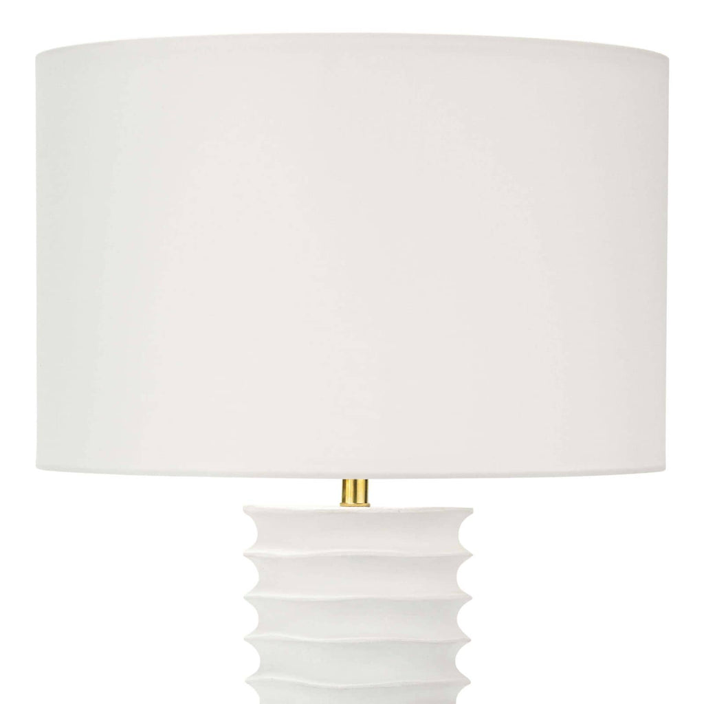 Nabu Metal Column Table Lamp | White