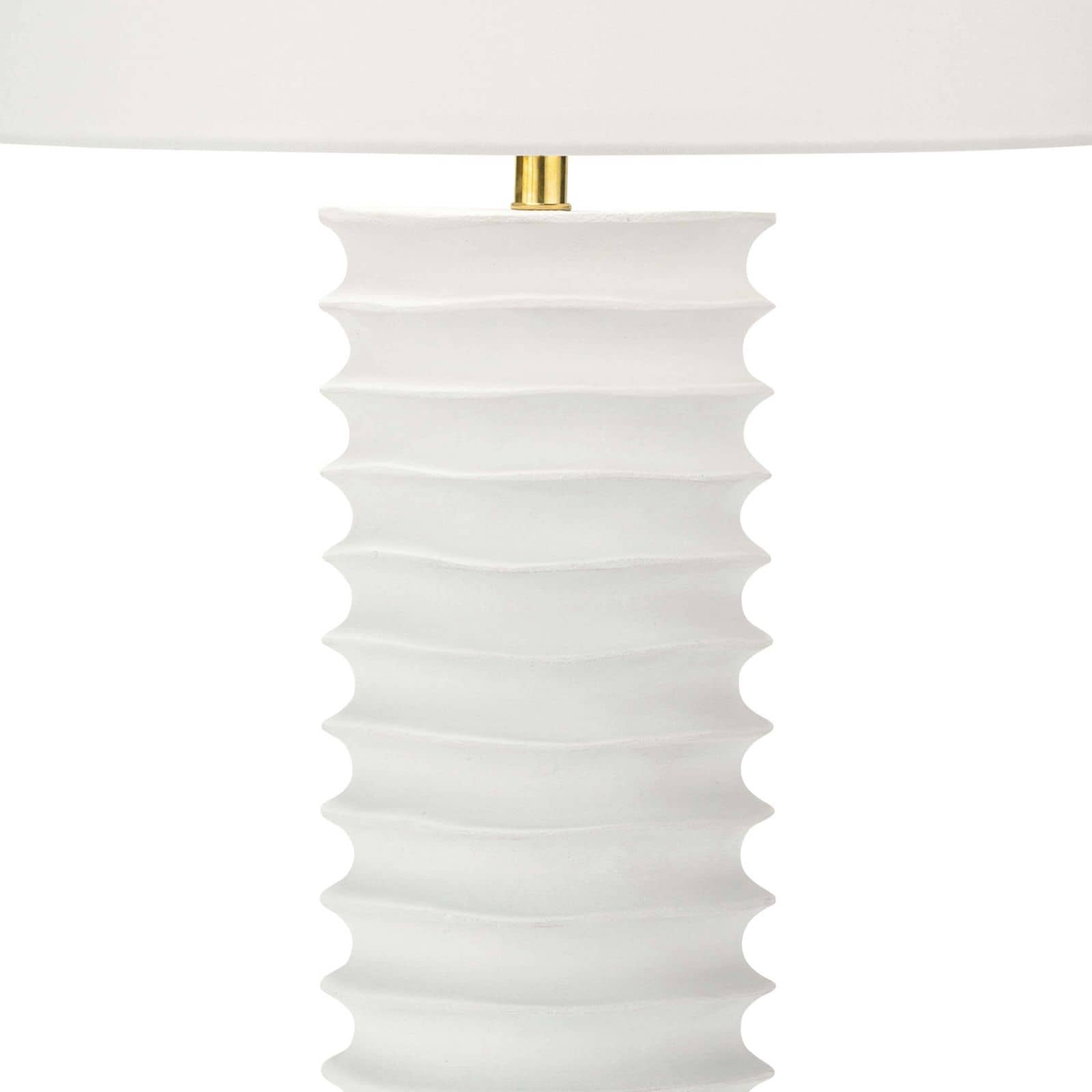 Nabu Metal Column Table Lamp | White