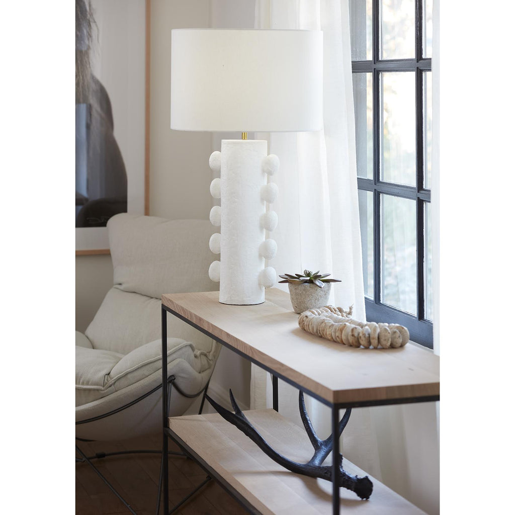 Sanya Metal Table Lamp | White