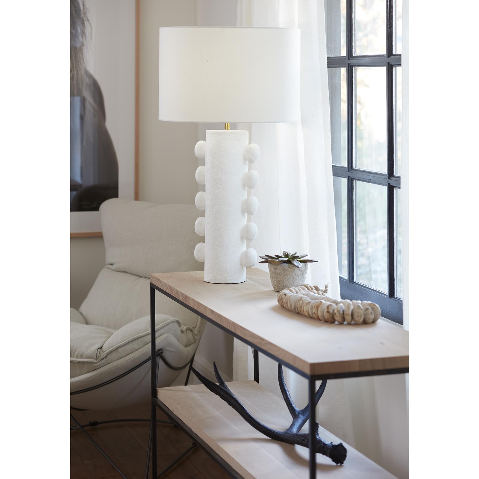 Sanya Metal Table Lamp | White