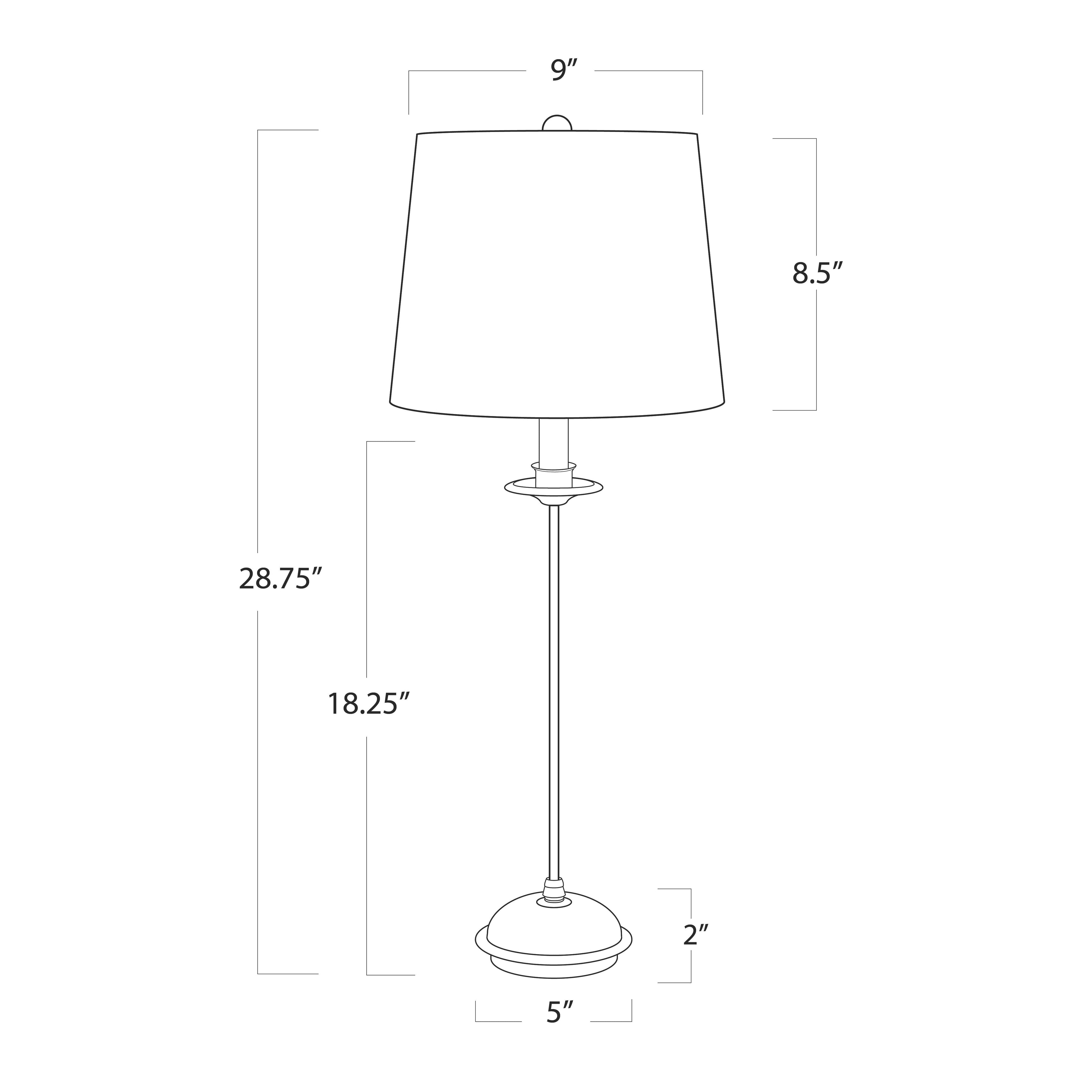 Fisher Stem Buffet Lamp