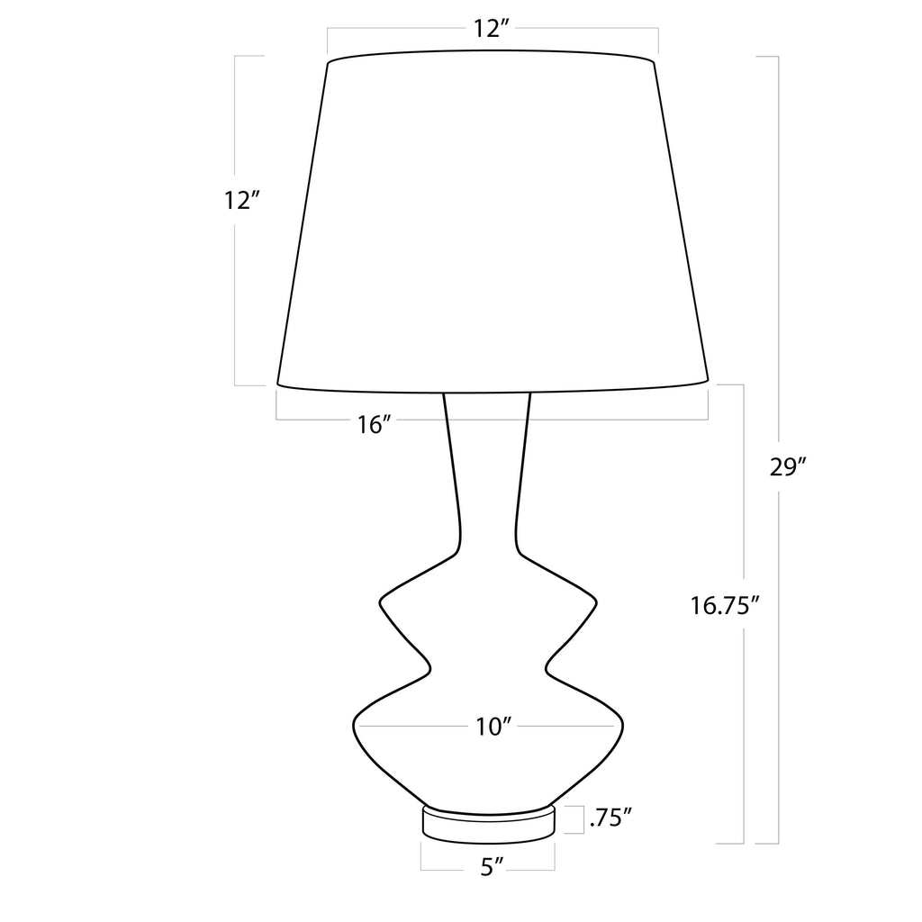Poe Metal Table Lamp | Black