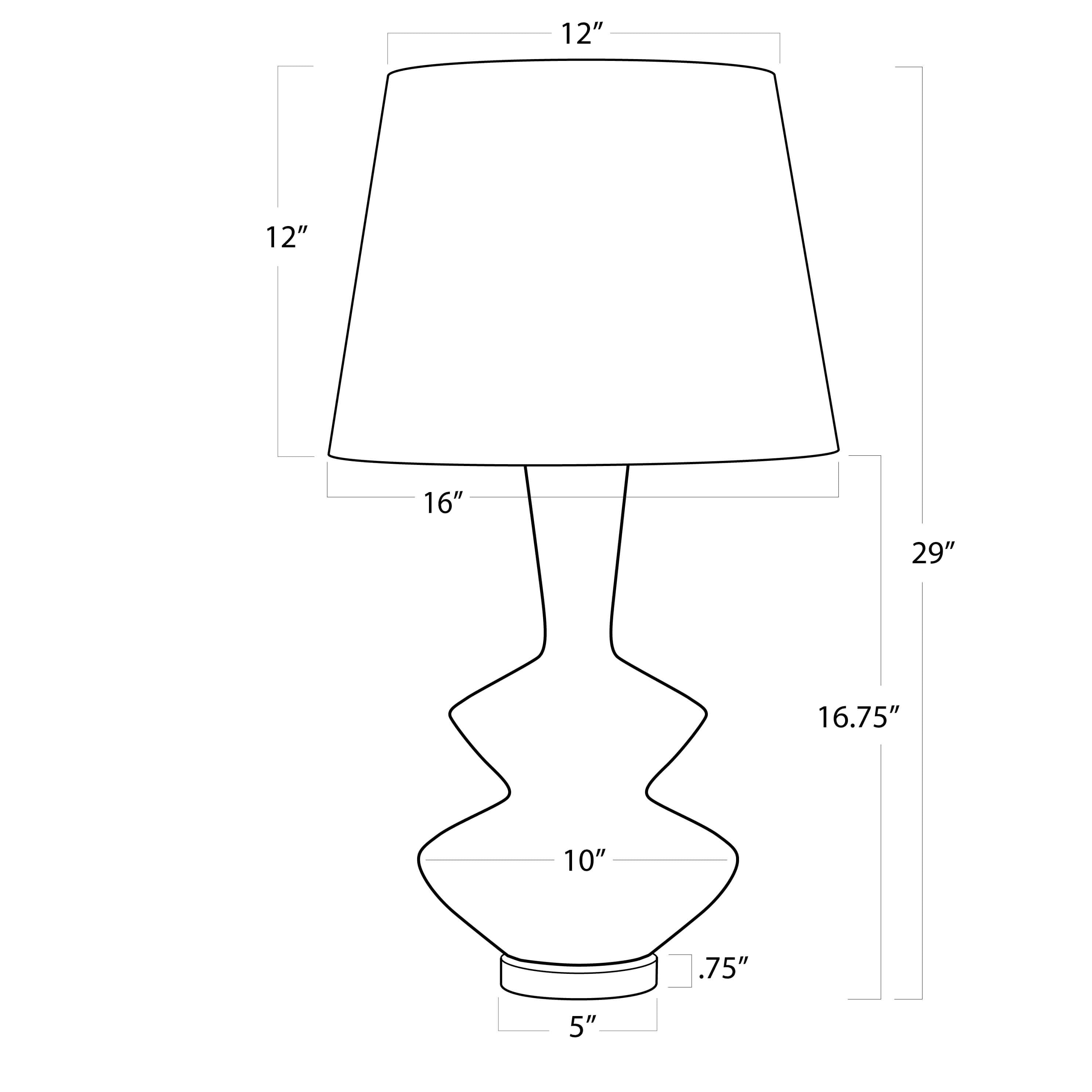 Poe Metal Table Lamp | Black