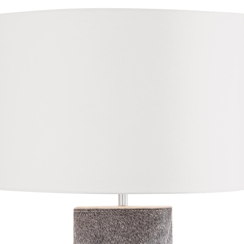 Andres Column Table Lamp | Grey