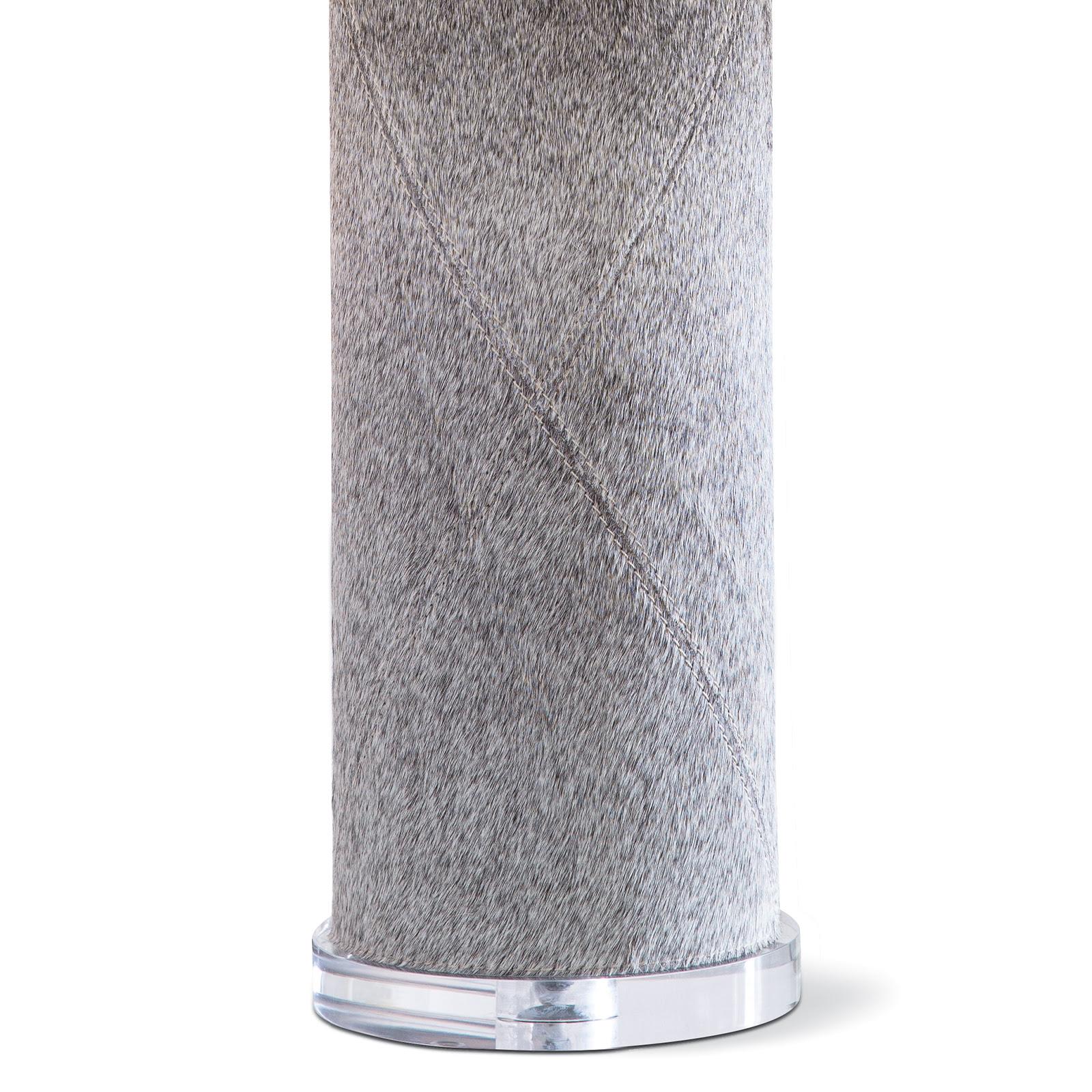 Andres Column Table Lamp | Grey