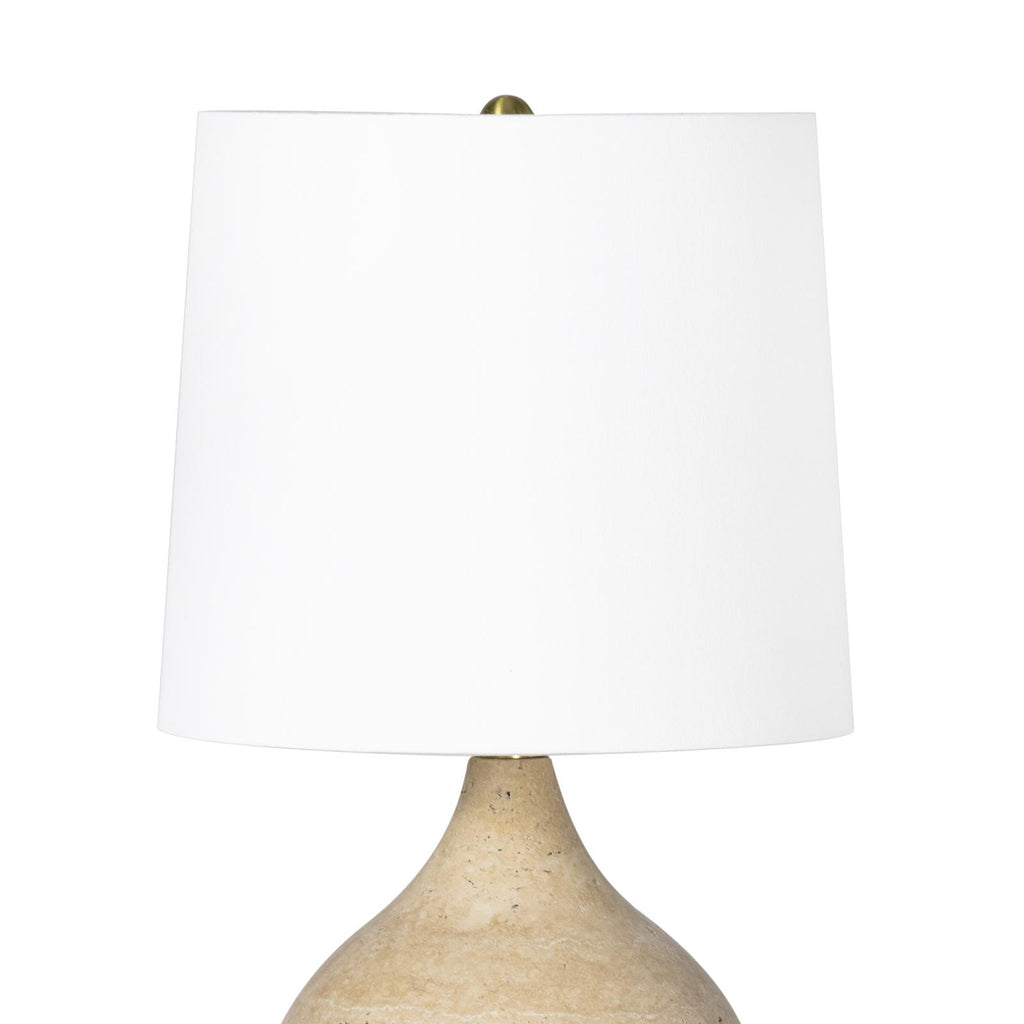 Noa Travertine Mini Lamp | Natural