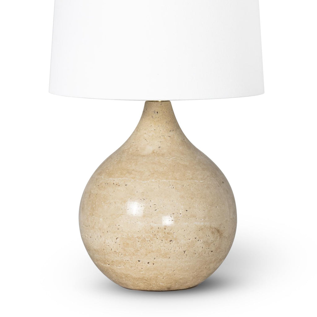 Noa Travertine Mini Lamp | Natural
