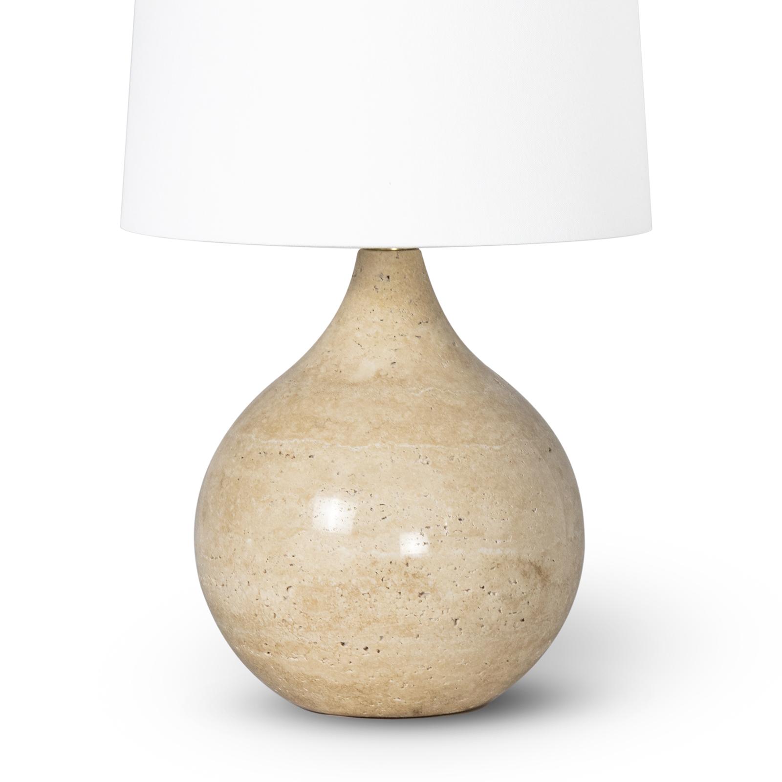 Noa Travertine Mini Lamp | Natural