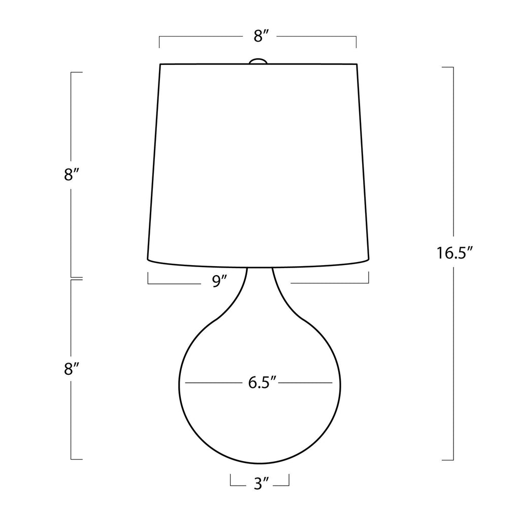 Noa Travertine Mini Lamp | Natural