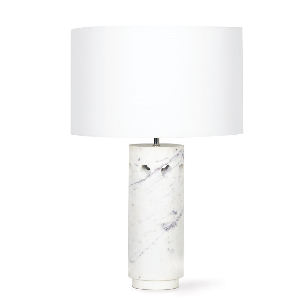 Odin Marble Table Lamp | White