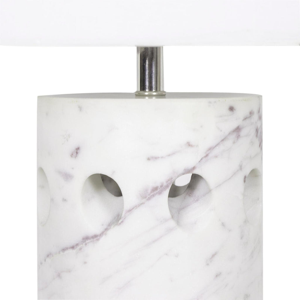 Odin Marble Table Lamp | White