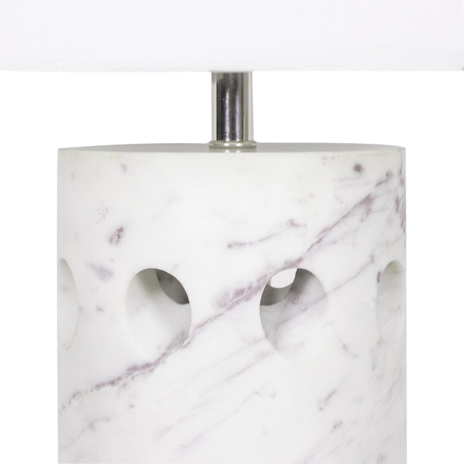 Odin Marble Table Lamp | White
