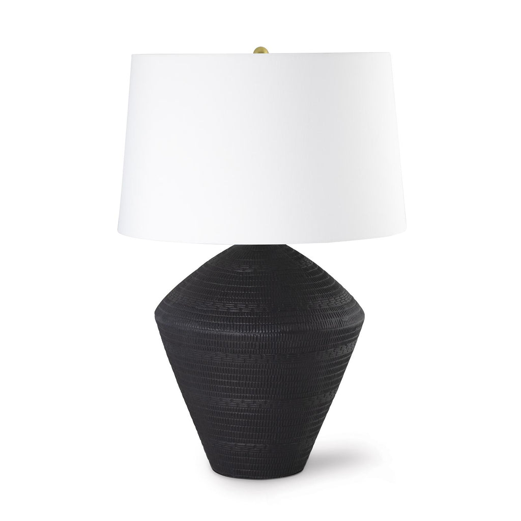 Soren Ceramic Table Lamp | Black