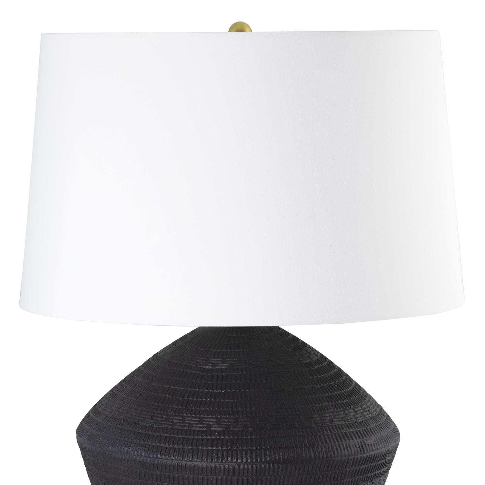 Soren Ceramic Table Lamp | Black