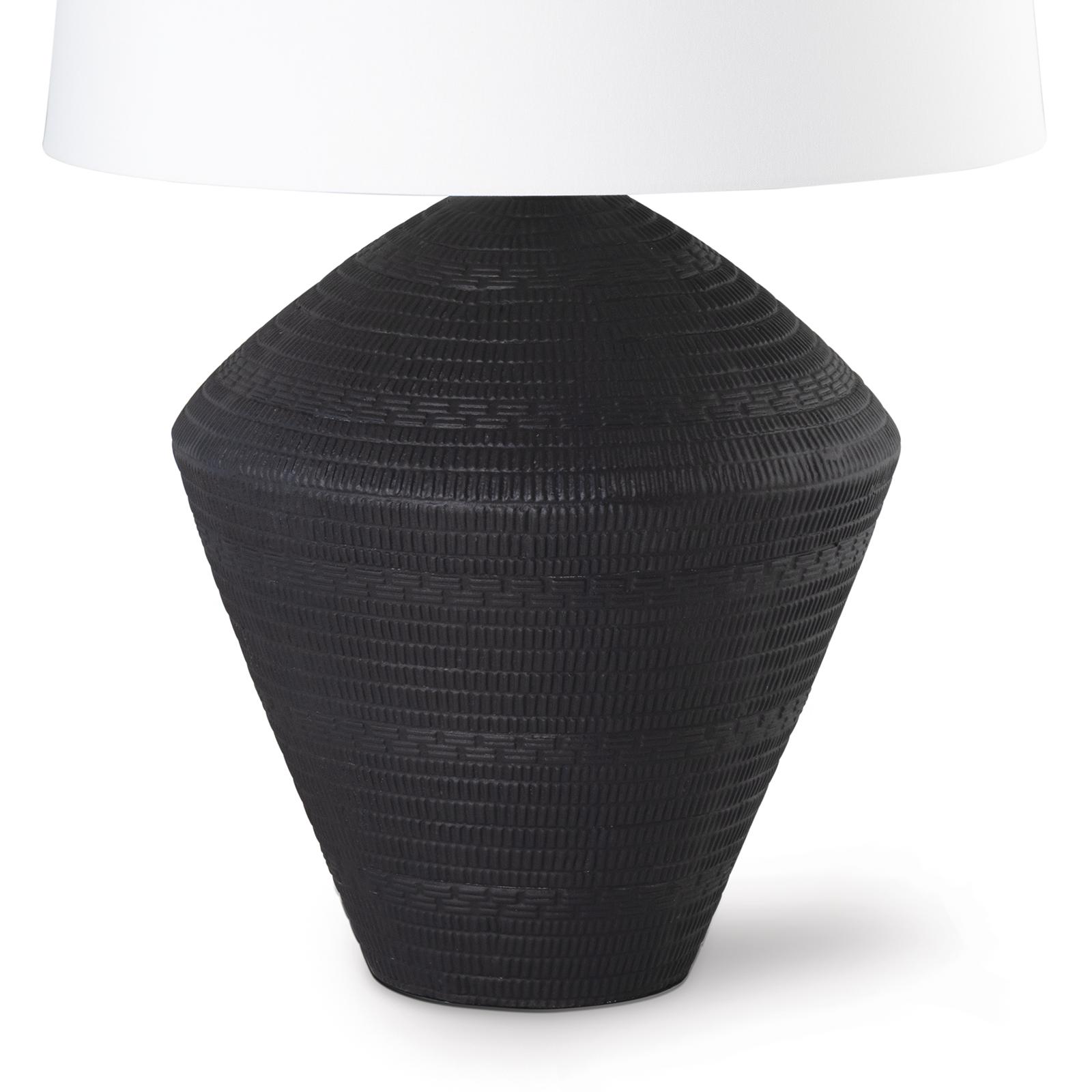 Soren Ceramic Table Lamp | Black