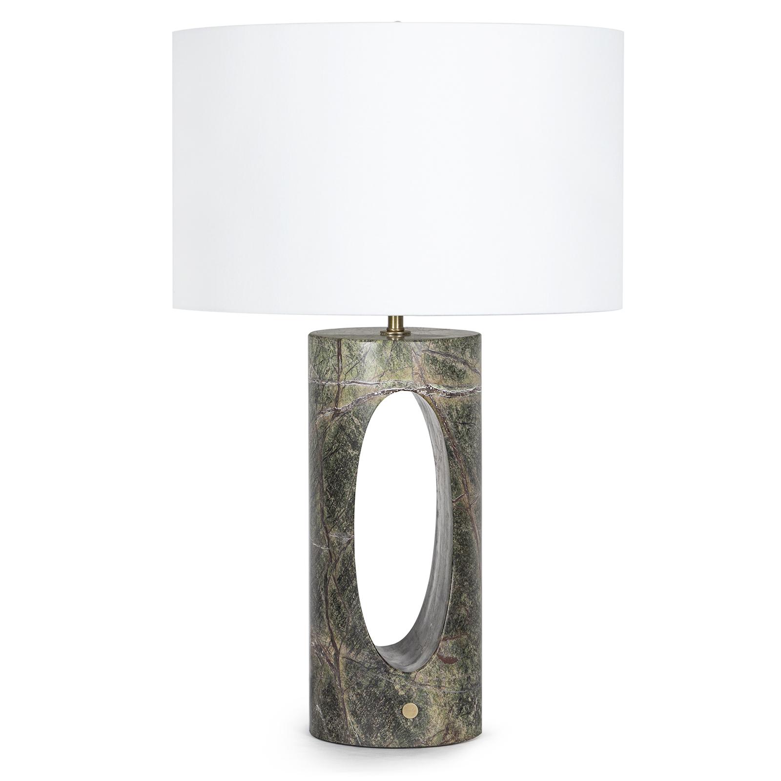 Portia Marble Table Lamp | Green