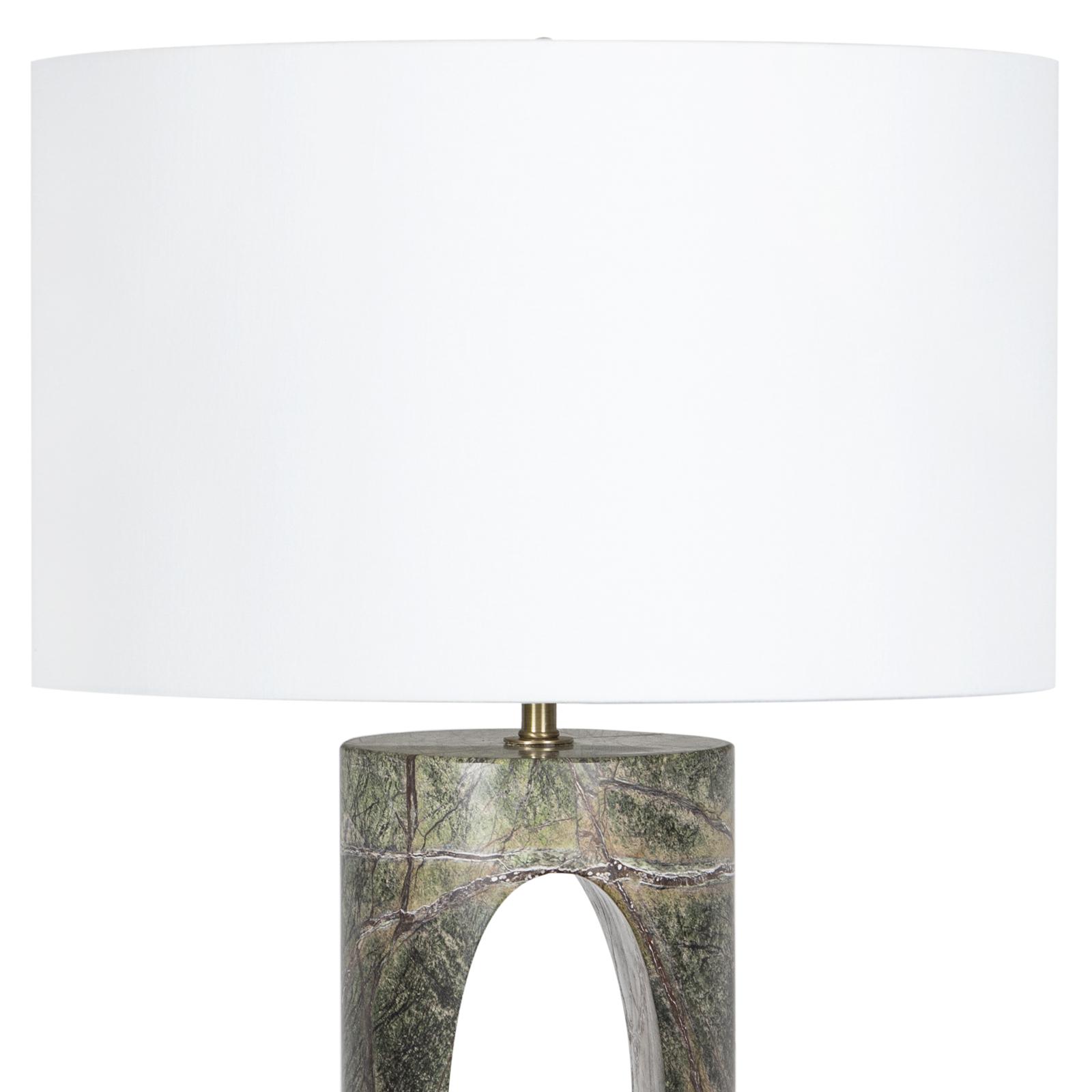 Portia Marble Table Lamp | Green