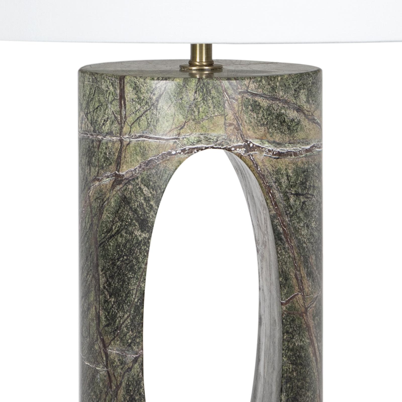 Portia Marble Table Lamp | Green