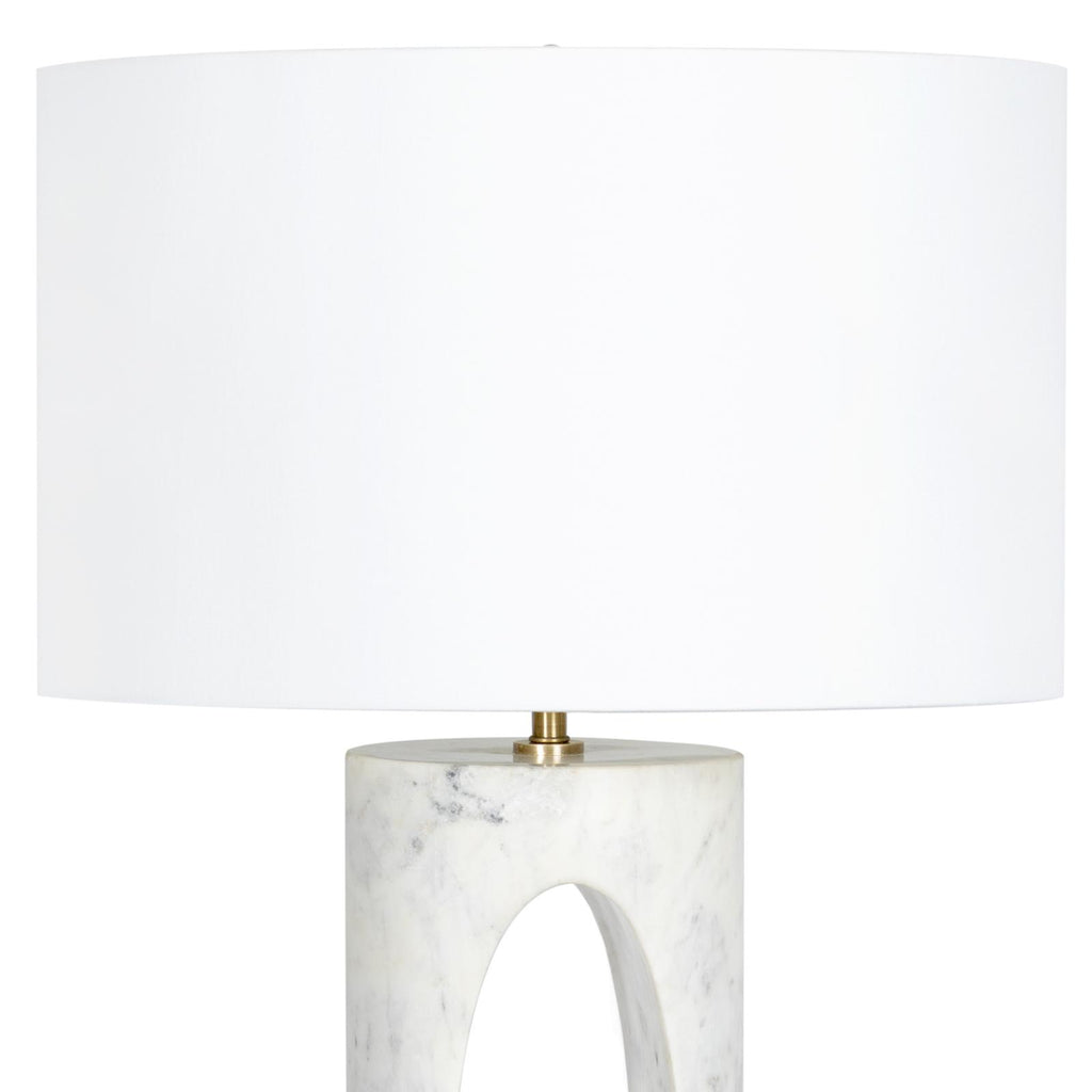 Portia Marble Table Lamp | White