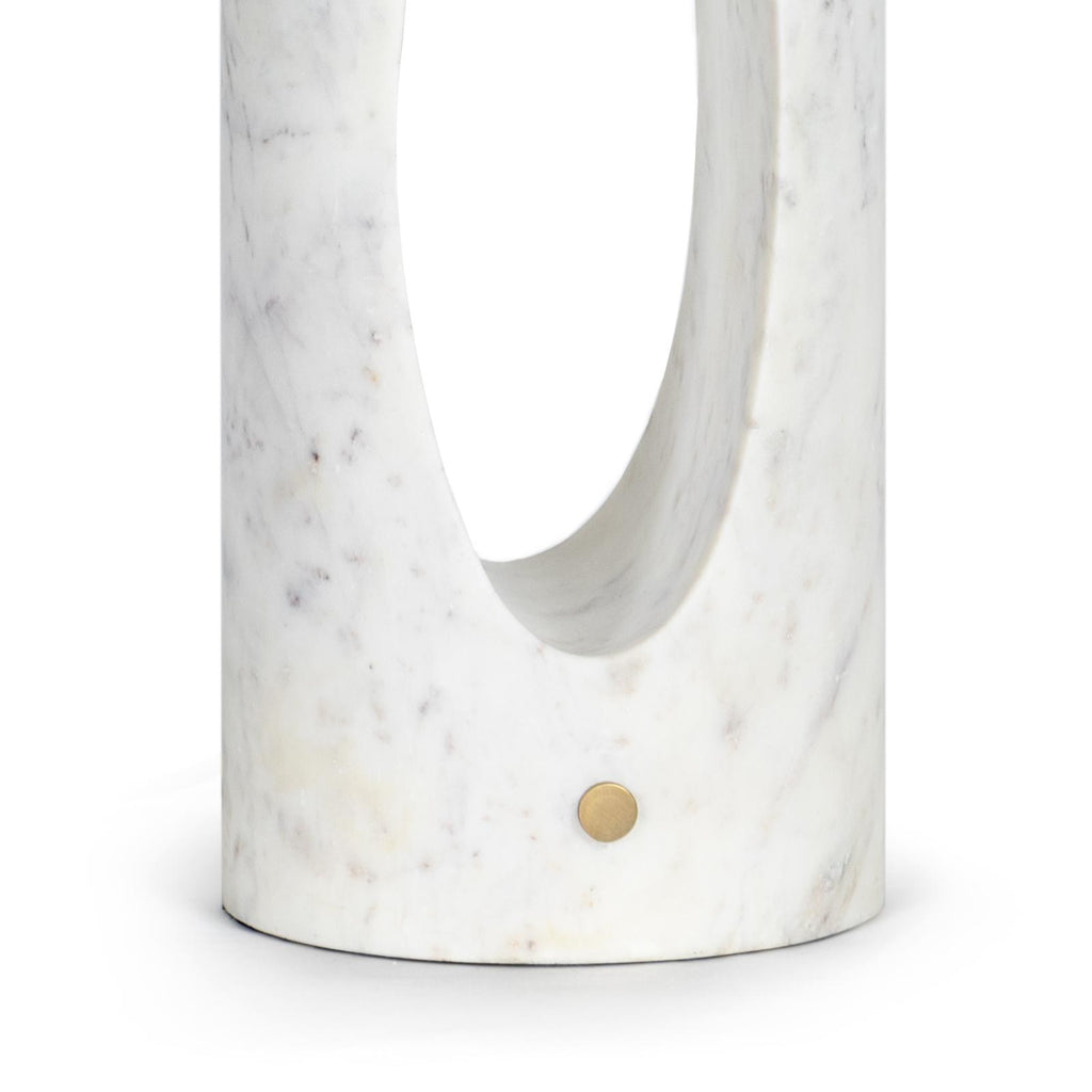 Portia Marble Table Lamp | White