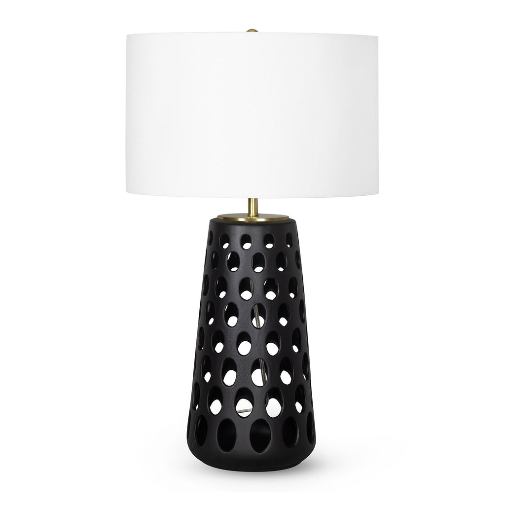 Kelvin Ceramic Table Lamp | Black