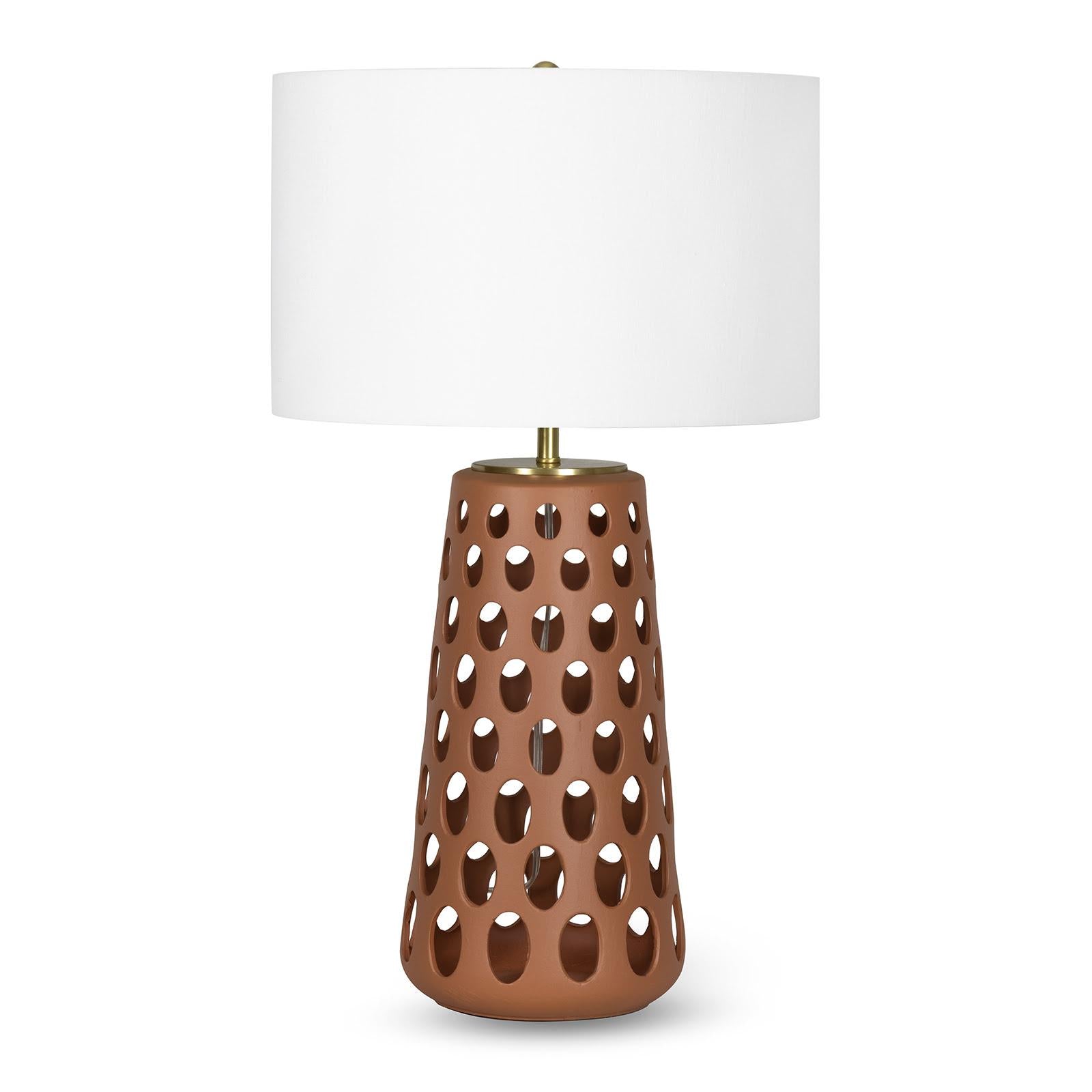 Kelvin Ceramic Table Lamp | Terra Cotta