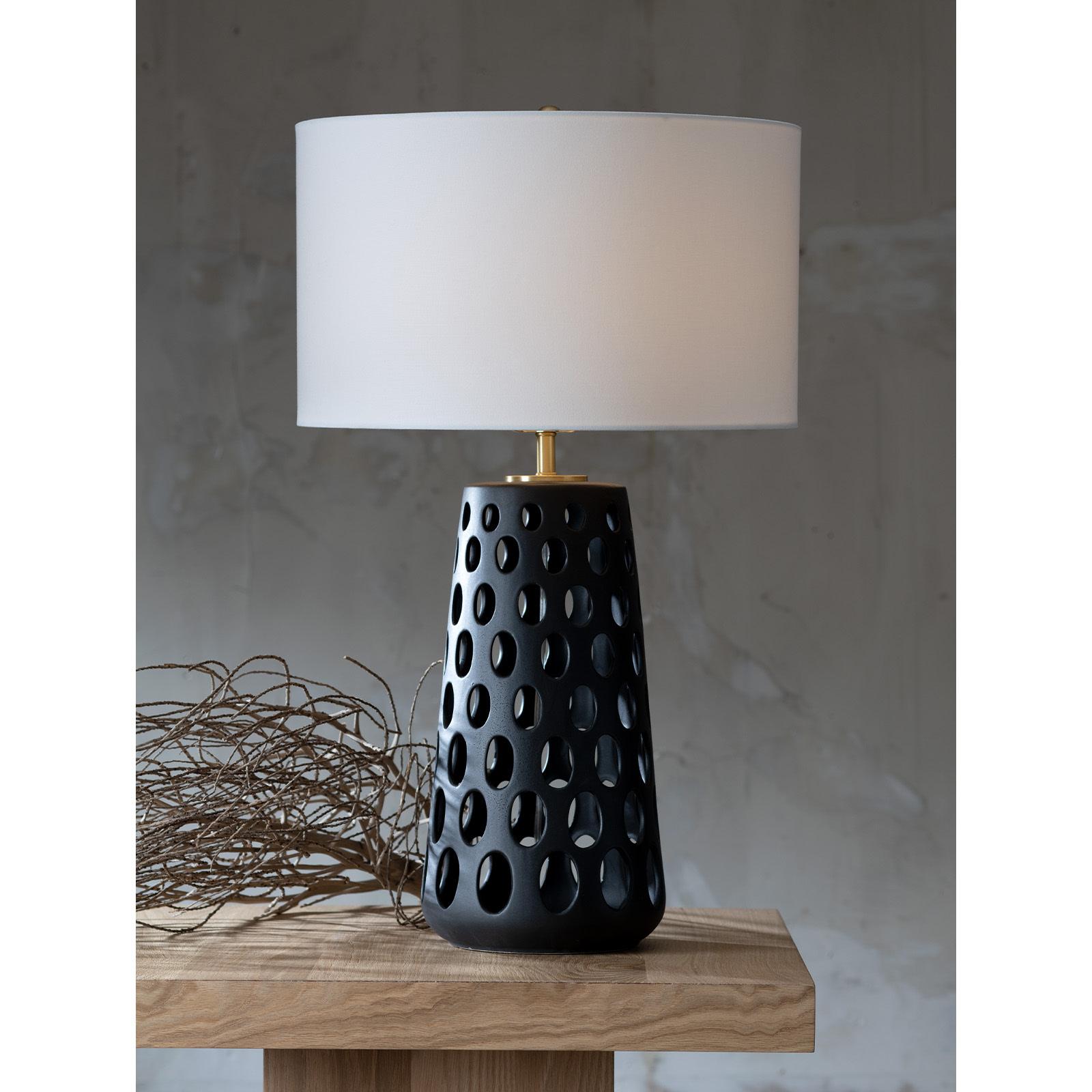 Kelvin Ceramic Table Lamp | Black