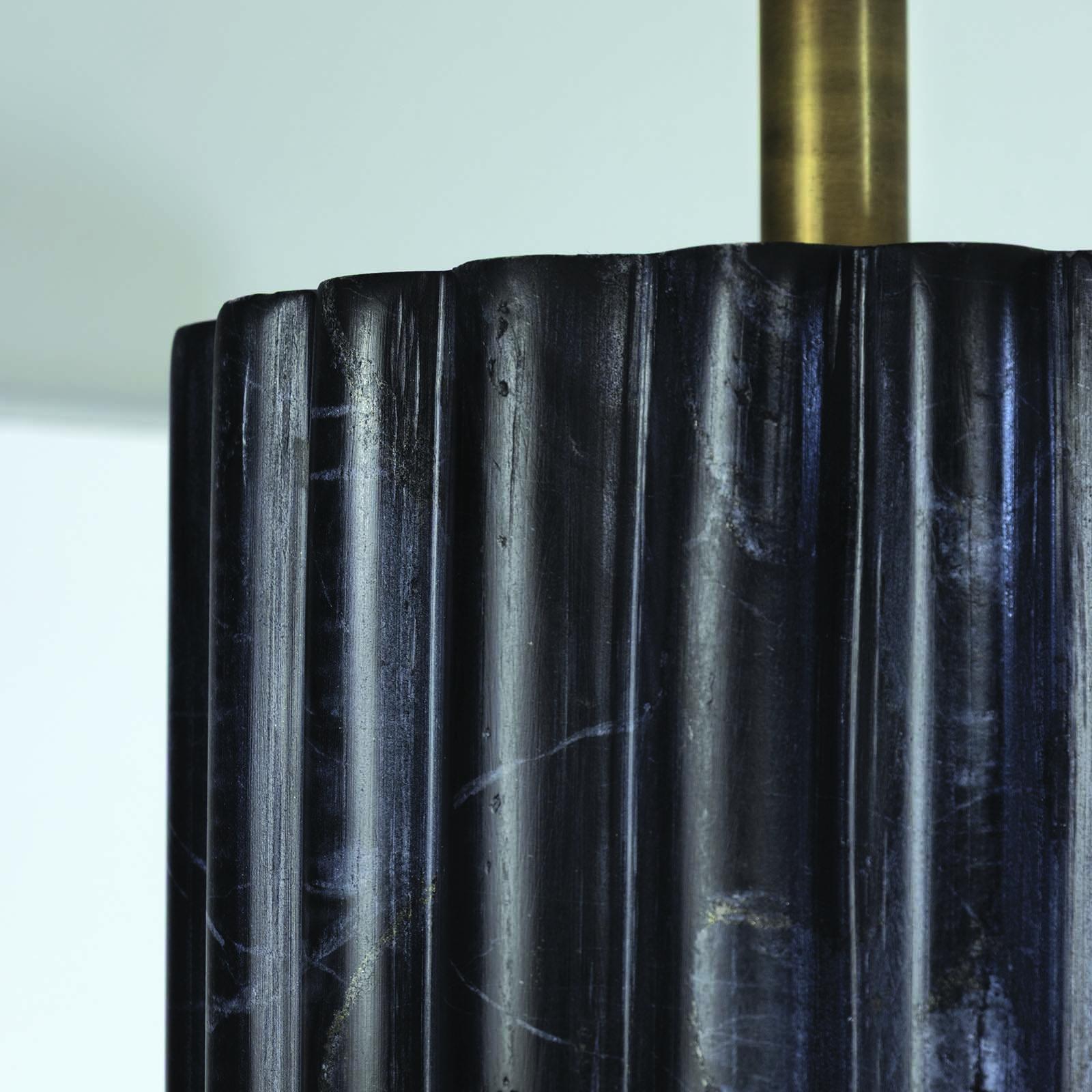 Tambour Marble Table Lamp