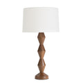 Crew Walnut Buffet Lamp | Natural Linen Shade