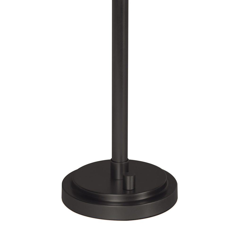 Polly Buffet Lamp | Blackened Brass | Rattan Shade